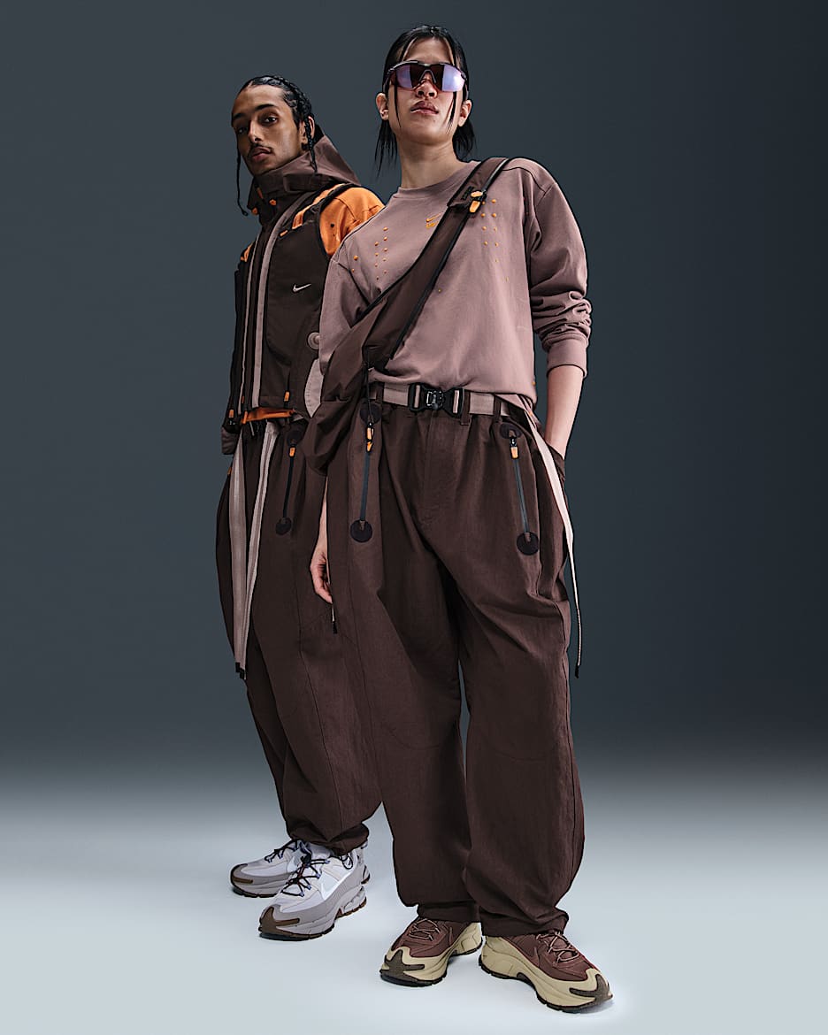 NIKE ISPA WMNS パンツ NIKE NRG ISPA ナイロン ジョガー 2WAY パンツ ブラックXXL